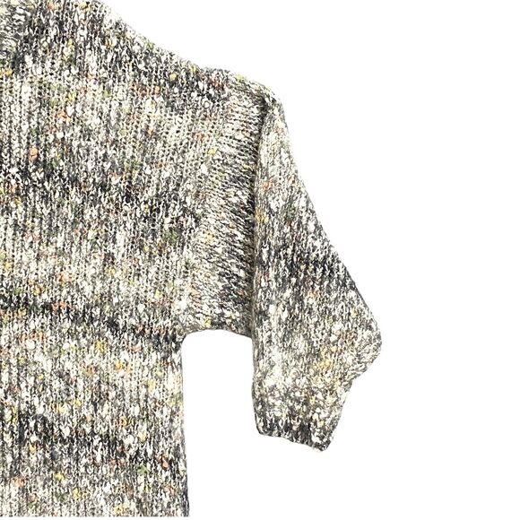 VTG Y2K Sweater 22 Acrylic Gray Chunky Marled Knit Boho Hipster Grannycore 90s - Picture 9 of 12